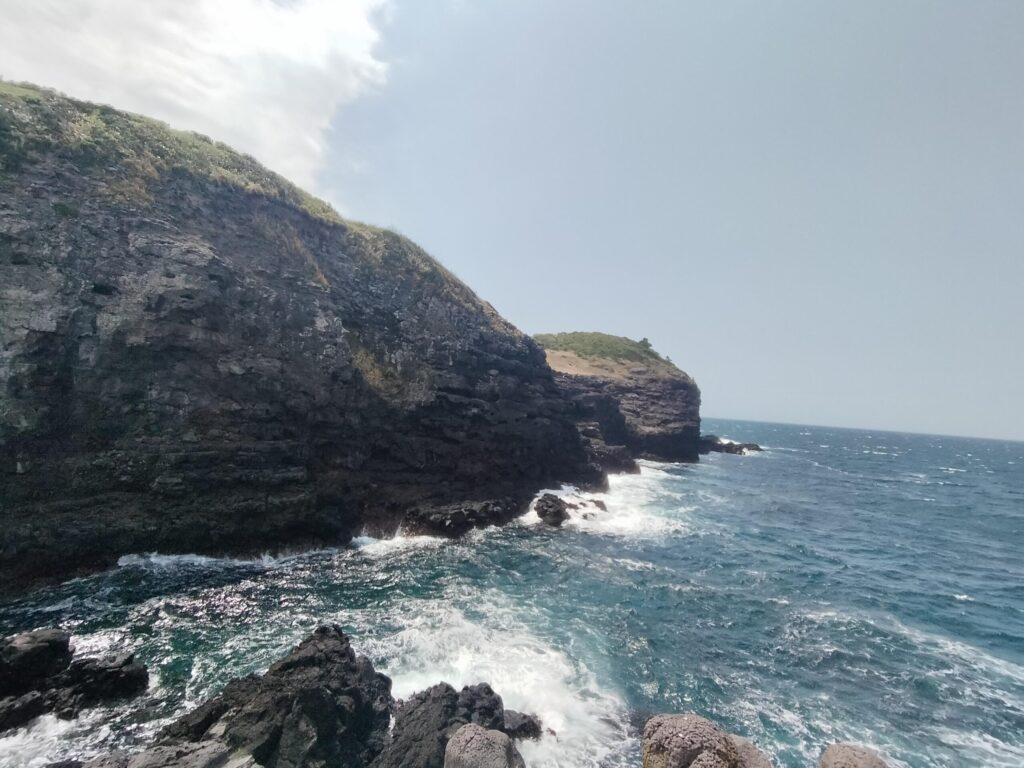 筆者A撮影:崖エリアその1(壱岐島鬼の足跡周辺)
